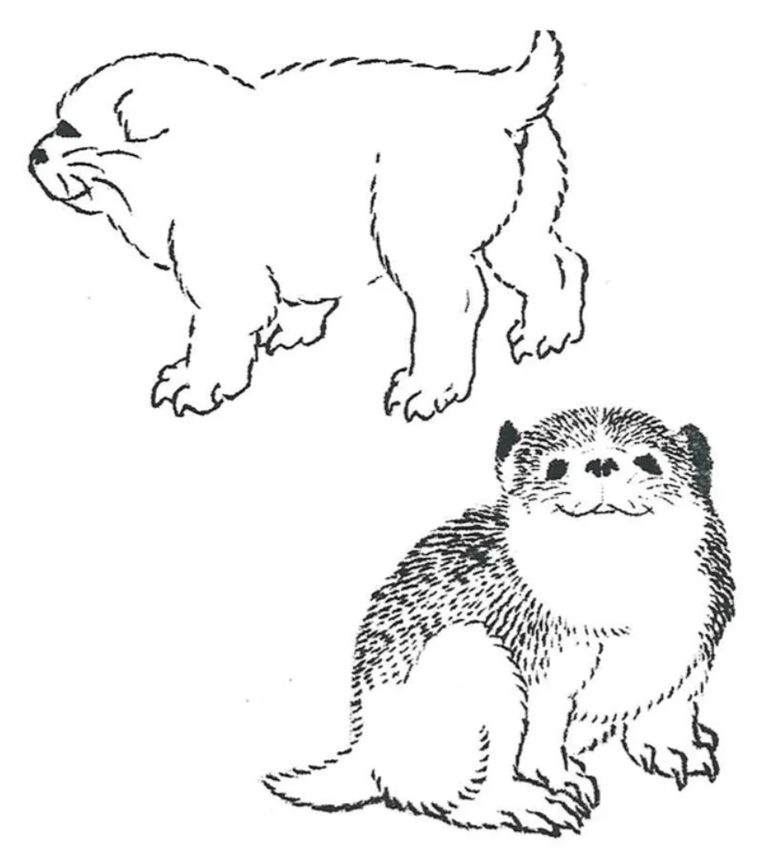 北斎が描いた獣